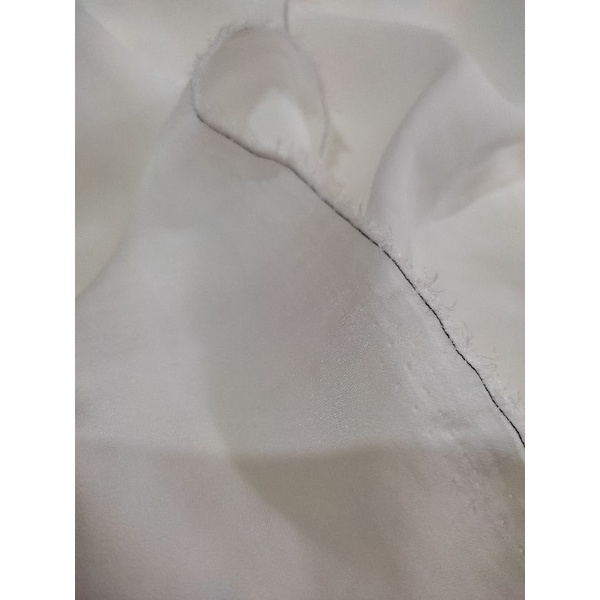 VẢI LỤA TẰM TRẮNG KEM MAY ÁO DÀI/ SƠMI/ÁO VÁY KIỂU