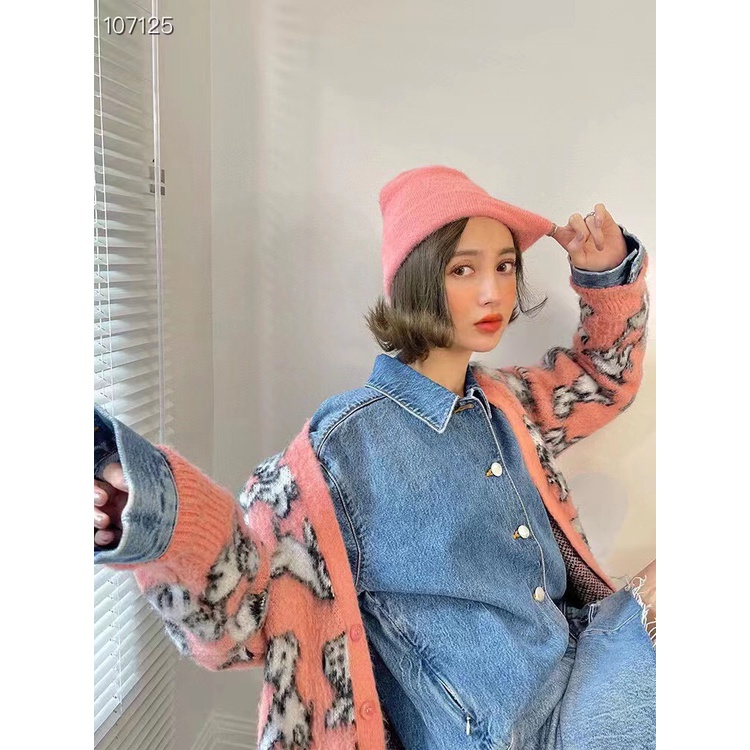 Áo khoác cardigan lông nữ Celine CL phong cách trẻ trung,thời thượng