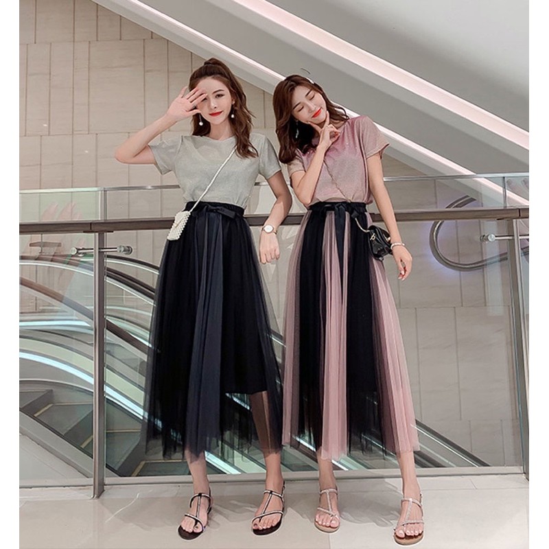 Chân váy lưới tutu phối màu Mới | BigBuy360 - bigbuy360.vn