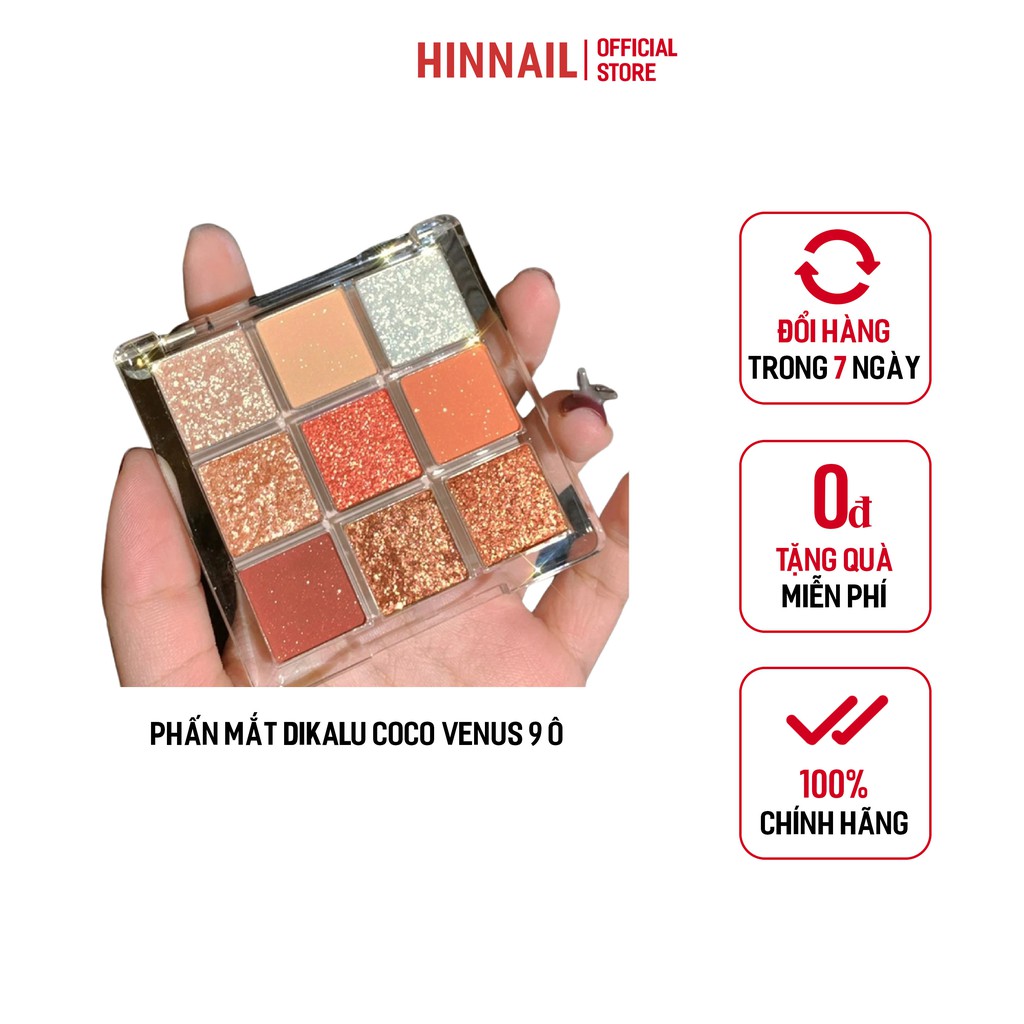 Phấn Mắt DIKALU COCO VENUS 9 Ô Màu Nhũ