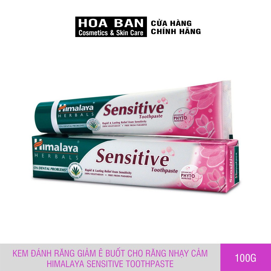 Kem đánh răng giảm ê buốt cho răng nhạy cảm Himalaya Sensitive Toothpaste 100g