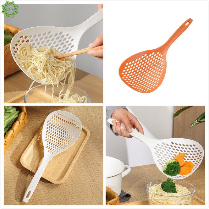 1 Muỗng Múc Mì Có Lỗ Ráo Nước Với Tay Cầm Dài Tiện Dụng Cho Nhà Bếp
