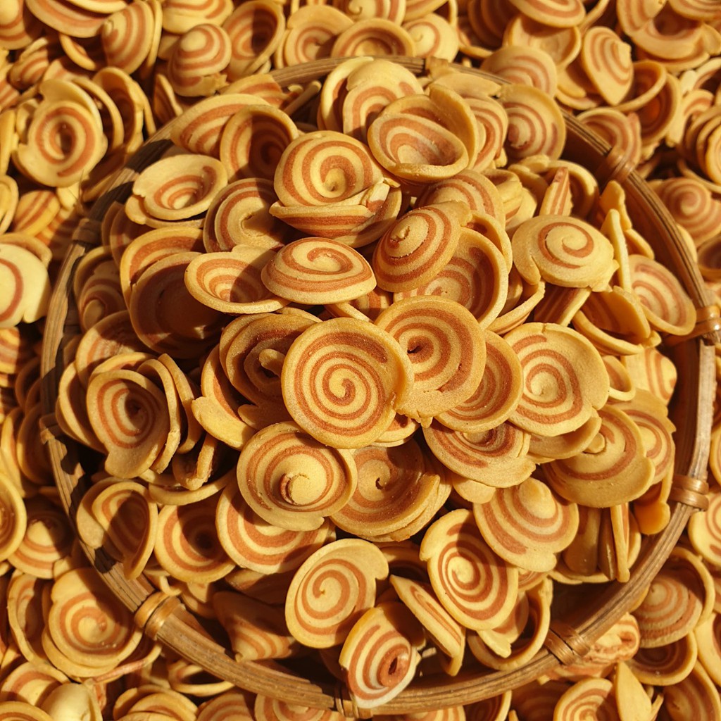 500g Bánh Tai Heo Nhí 2 vị, giòn thơm, túi zip - Ăn Vặt Nhà Bơ