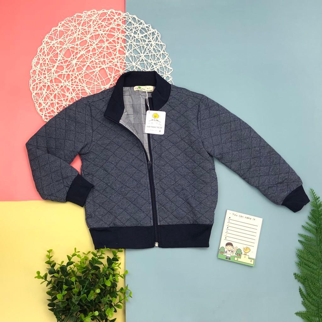 Áo khoác bomber trần trám than LITIBABY 9/15