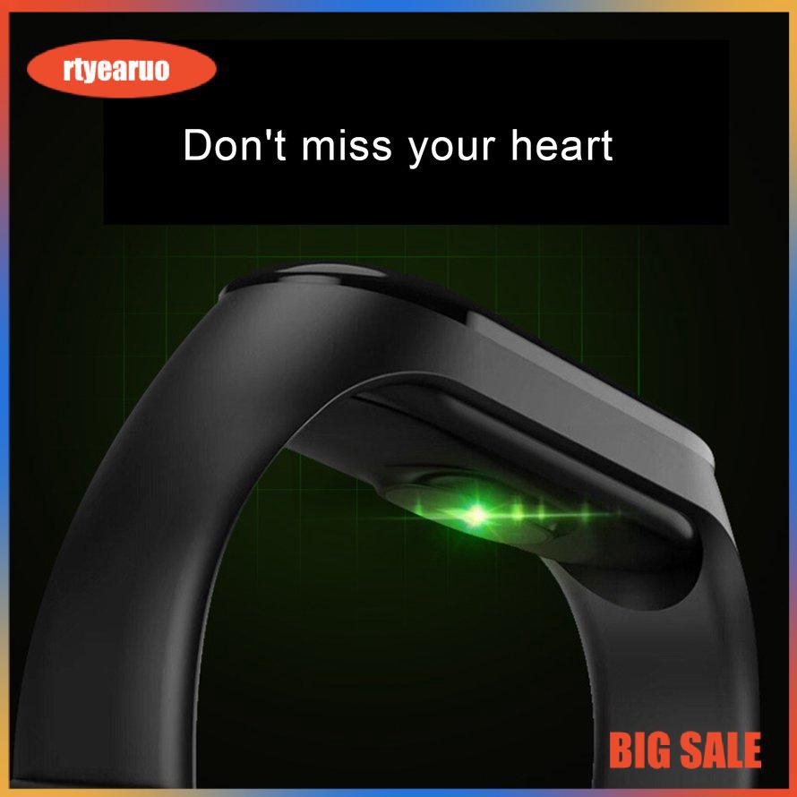 Vòng đeo tay thông minh theo dõi sức khỏe M3 Plus - Đo nhịp tim đo huyết áp