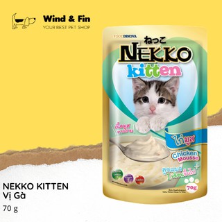 Pate Cho Mèo Con NEKKO KITTEN Vị Gà 70g