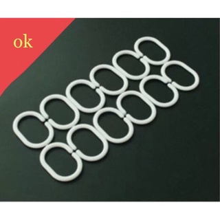 Khoen nhựa treo rèm phòng tắm - 12 cái