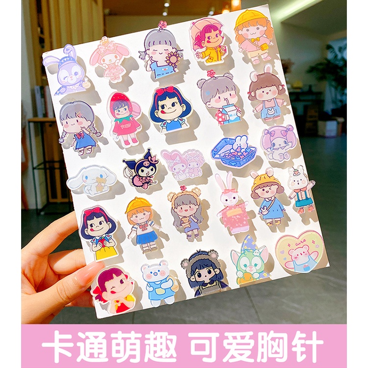 Set 5 ghim cài áo Envirosax chủ đề hoạt hình dễ thương