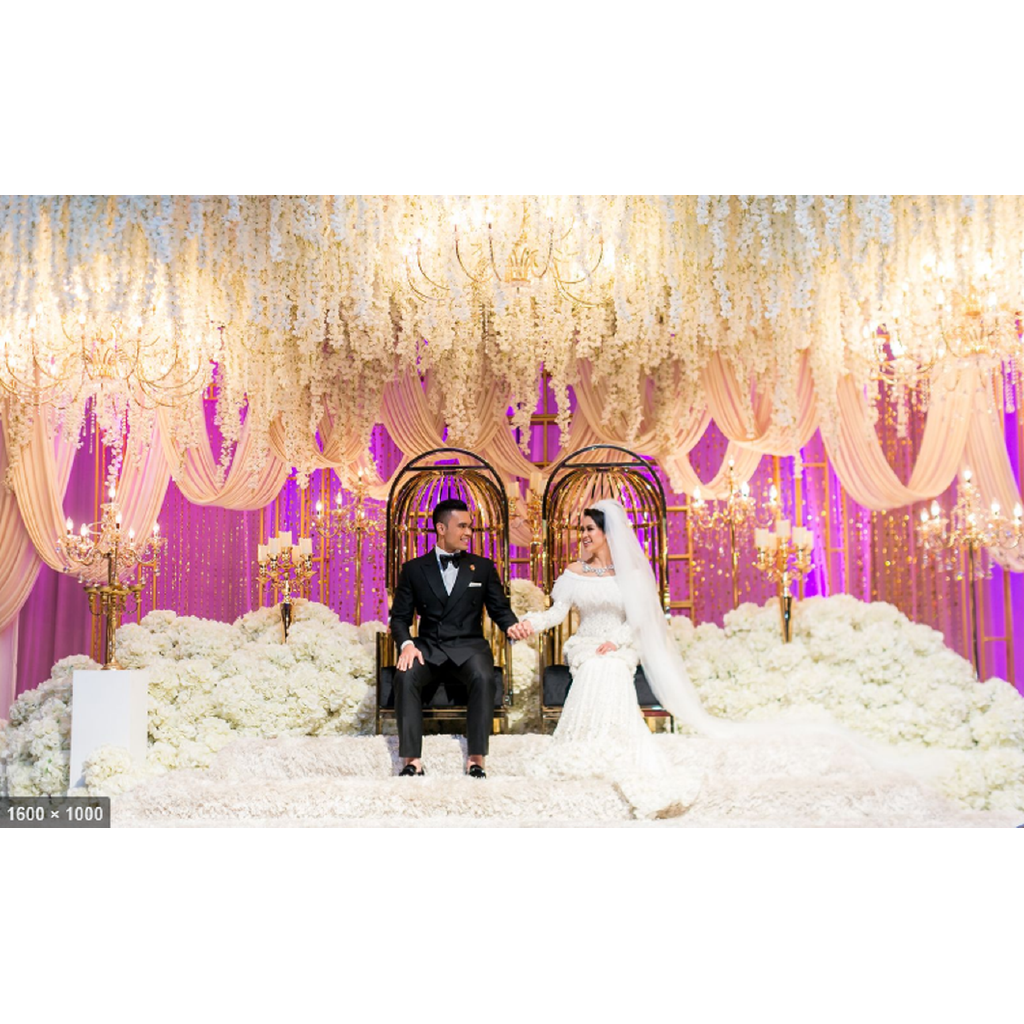 Bó hoa cẩm tú nhân tạo dùng để trang trí tiệc