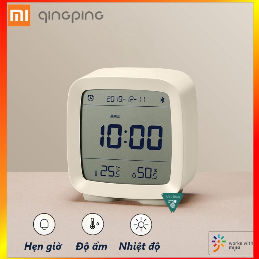Đồng hồ nhiệt ẩm kế Xiaomi Qingping - Đồng hồ báo thức Xiaomi Qingping - Mr Xiaomi