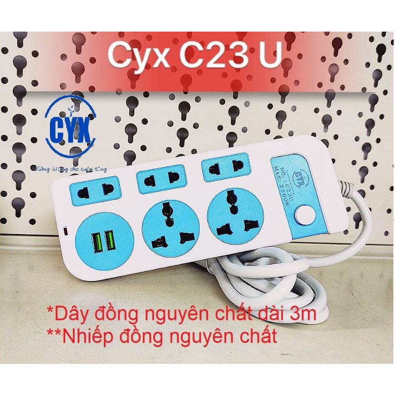 Ổ cắm điện đa năng cao cấp dây đồng nguyên chất