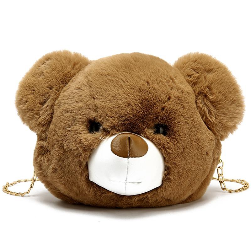 Túi đeo hình gấu bông siêu dễ thương .kiêm ba lô long mềm mượt 105