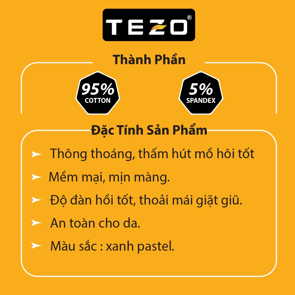 Áo thun nữ TEZO, áo phông công sở màu xanh pastel nhẹ nhàng tôn da chất liệu cotton cao cấp chống nhăn2103APCH04XPA