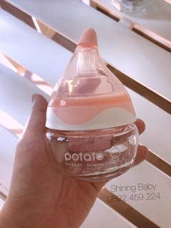 BÌNH SỮA THUỶ TINH POTATO NÚM SIÊU MỀM 80ML
