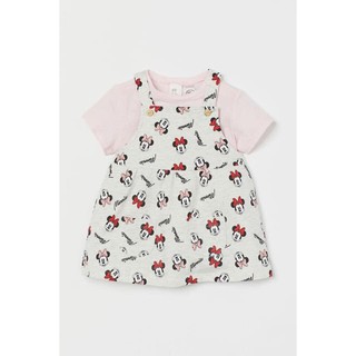 Set yếm ao Mickey hồng