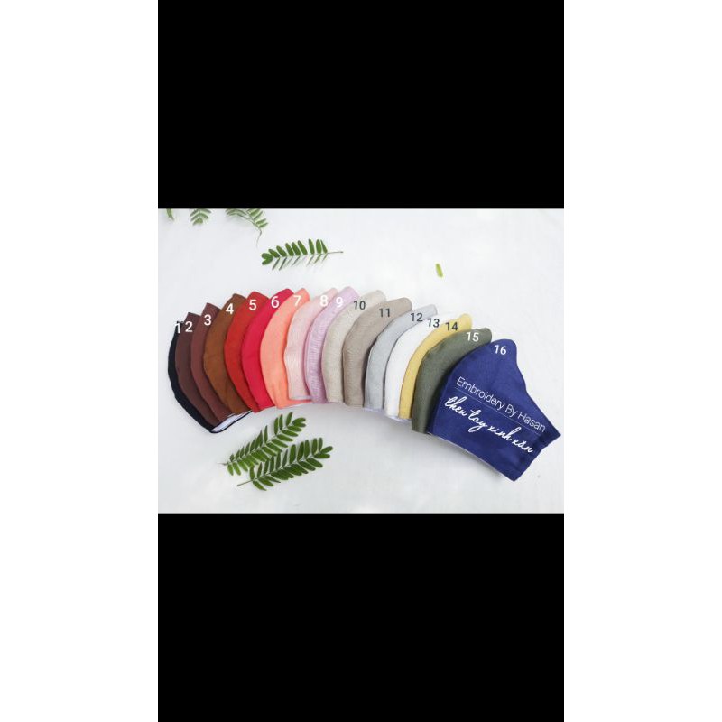 Khẩu trang linen thêu hoa dại 🌼 | BigBuy360 - bigbuy360.vn