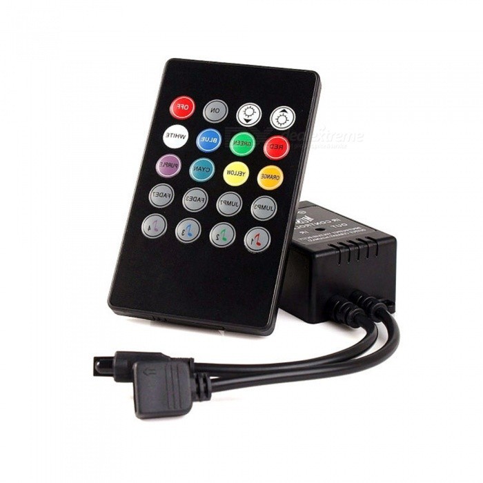 Bộ điều khiển led dây 5m RGB cảm ứng nhảy theo nhạc - Led music controller-C8