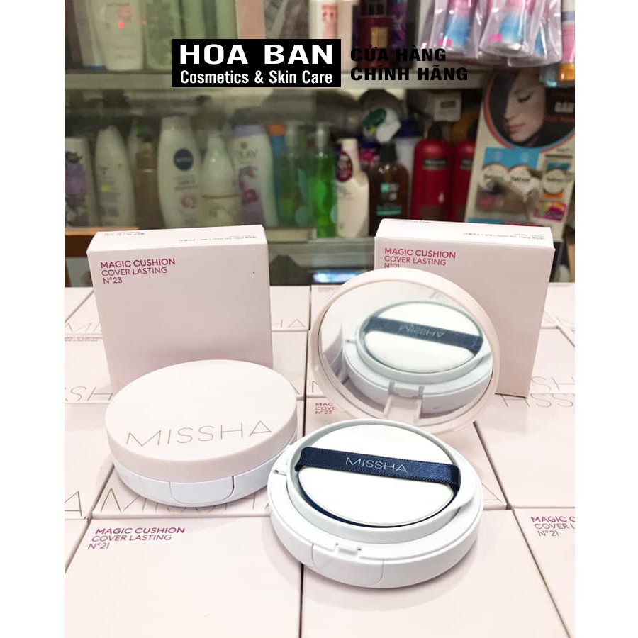 Phấn Nước Che Phủ Hoàn Kiềm Dầu Missha M Magic Cushion Cover Lasting SPF50+/PA+++ 15g | BigBuy360 - bigbuy360.vn