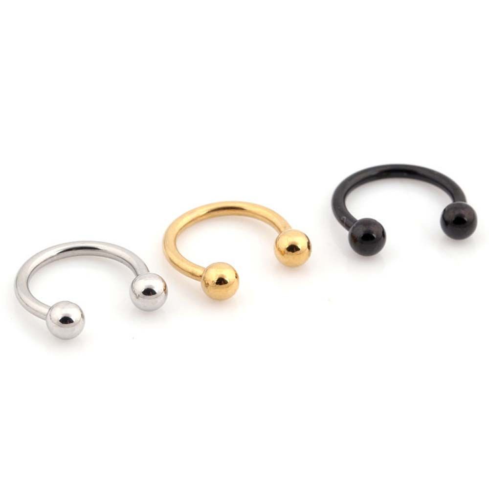 1 khuyên xỏ cơ thể hình tròn nhiều màu thời trang cho nữ