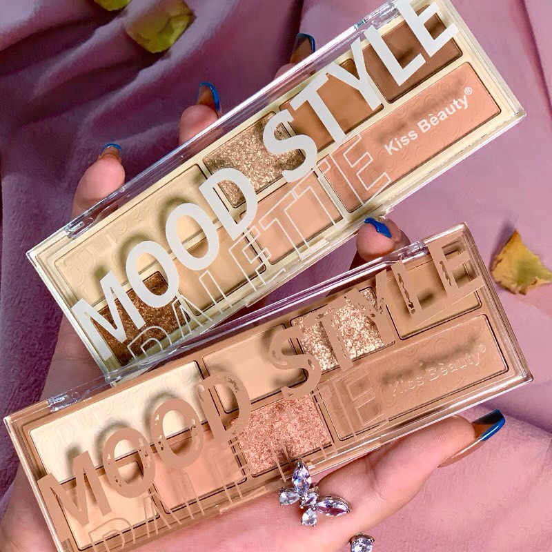 Bảng phấn mắt 8 màu KISS BEAUTY Mood Style Palette xinh xắn thời thượng KISS16 | BigBuy360 - bigbuy360.vn
