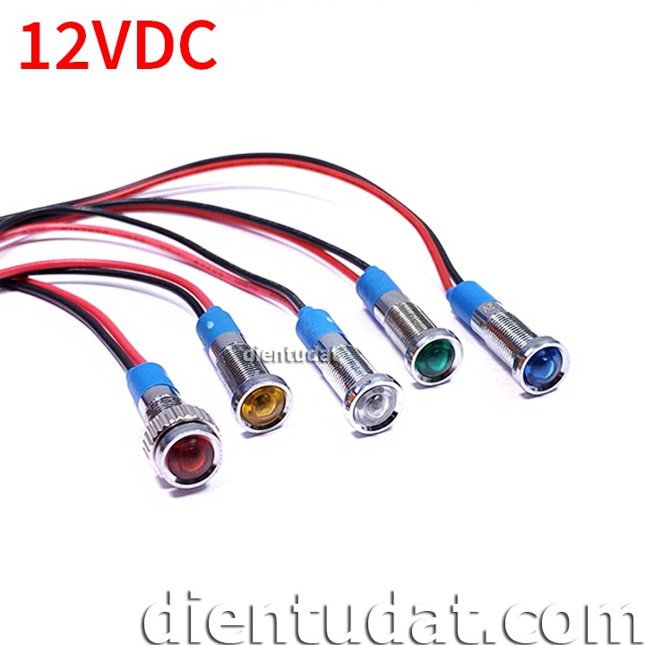 Đèn Báo 6mm Chống Nước 12V