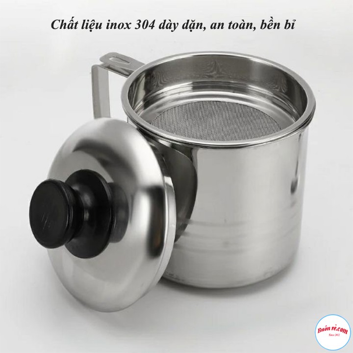 Bình Lọc Cặn Dầu Chiên Thừa Bằng INOX 304 Không Gỉ Cao Cấp - 00846