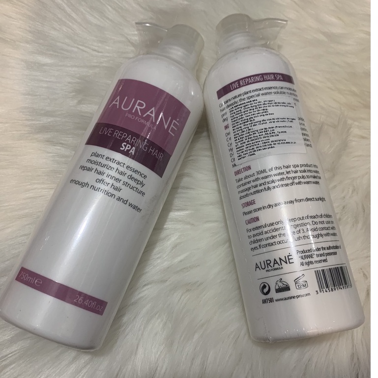 Hấp Dầu Lạnh Aurane Live Repairing Hair Spa 750ml Phục Hồi Tóc Siêu Mượt