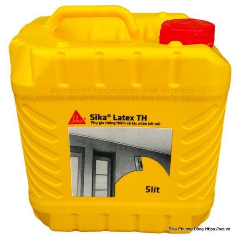 Sika Latex TH can 5 lít - Phụ gia chống thấm cho vữa và tác nhân kết nối