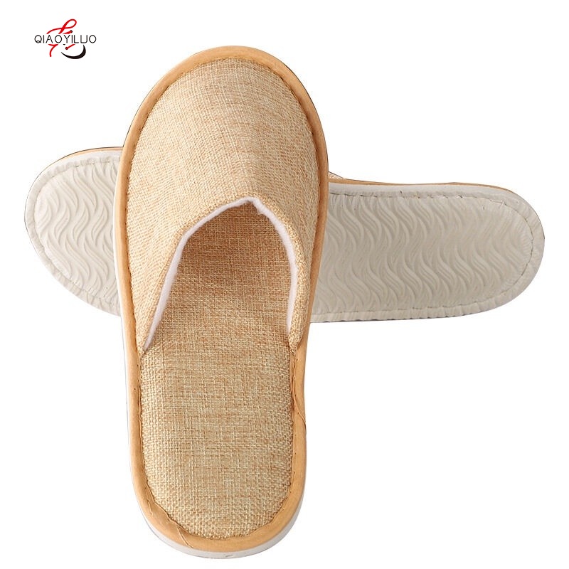 Dép Đi Trong Nhà Chất Liệu Cotton Lanh Thoáng Khí Thiết Kế Mới Cao Cấp Thời Trang