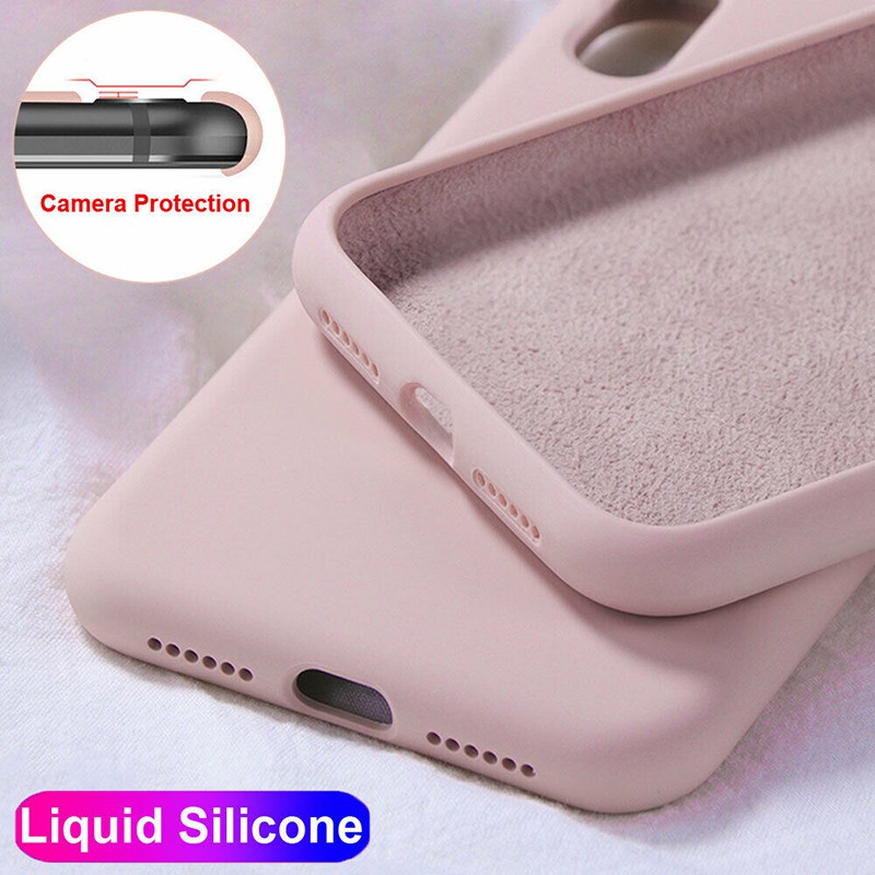 Ốp điện thoại silicon dẻo màu trơn đơn giản cho IPHONE 11 PRO MAX 2019 X XR XS MAX IPHONE 7 8 6 6S PLUS SE 2