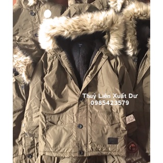 Áo khoác parka rêu bé trai