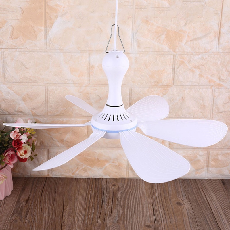 Quạt Trần 6 Cánh Có Công Tắc Bật Tắt Một Tốc Độ Yên Tĩnh Dùng Cho Cắm Trại Ngoài Trời