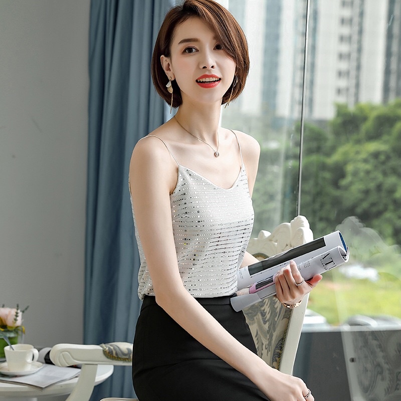 Áo thun kim sa 2 dây