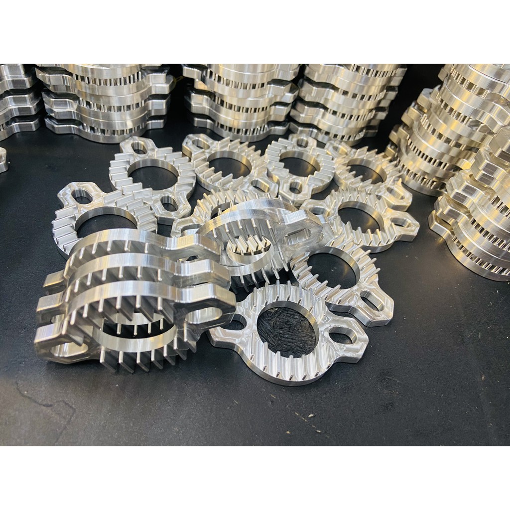 Dau Bát nhôm bắt cổ pô CNC nhôm 6075 size 2 loai 27 - 32 dành cho dòng cổ ko ca cảm biến Oxy