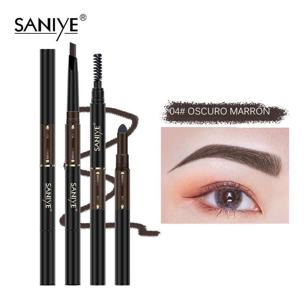 Bút kẻ lông mày chuyên nghiệp 3 trong 1 không thấm nước lâu trôi SANIYE M318 | BigBuy360 - bigbuy360.vn