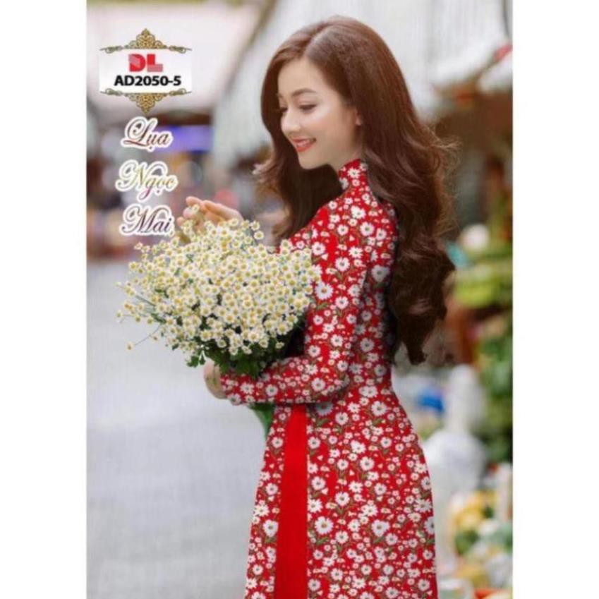 siêu sale  flash sale áo dài may sẵn đỏ điệu mới 100%