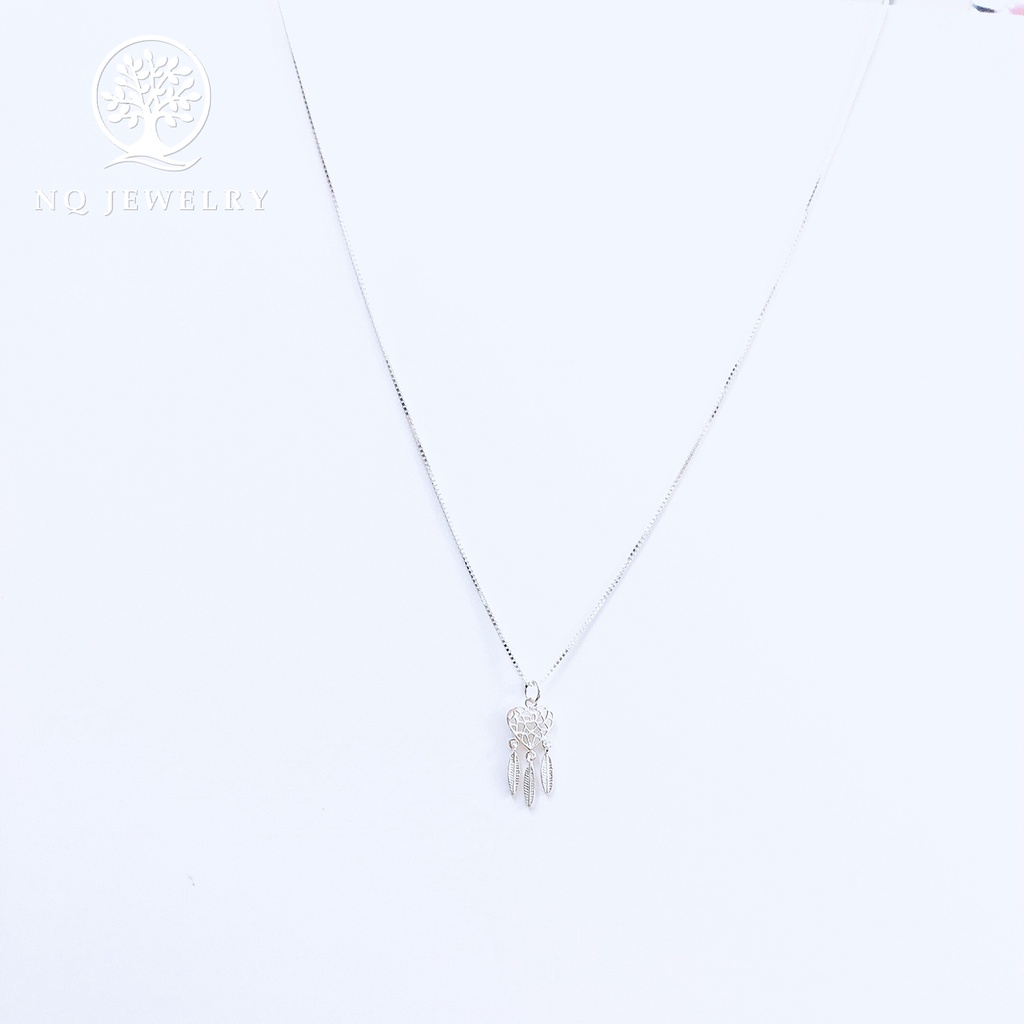 Dây chuyền bạc mặt dreamcatcher hình trái tim - NQ Jewelry