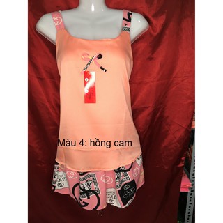 [Hình Thật] ĐỒ BỘ LỤA PHỐI CAO CẤP - ĐÙI 2 ĐÂY-PHOM CHUẨN