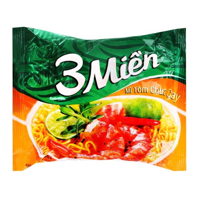 Thùng mì BA MIỀN.30GÓI 65g.