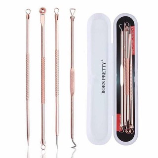 Bộ Nặn Mụn 4 Cây 8 Đầu Chống Gỉ