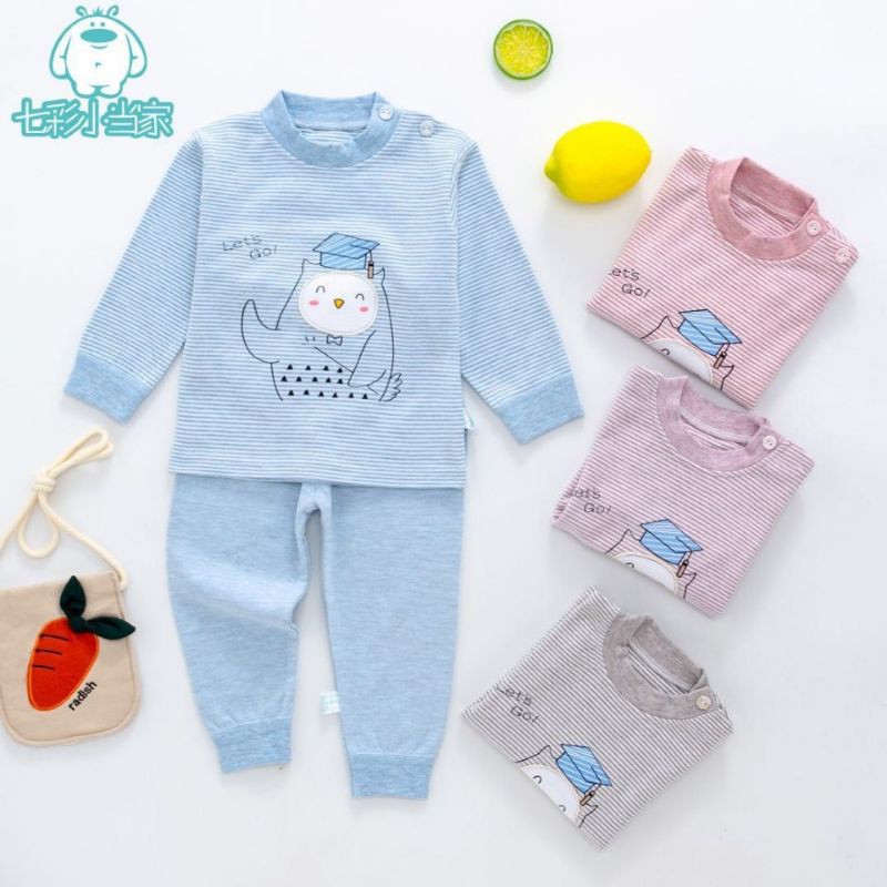 Bộ dài tay thu đông cho bé, chất cotton len cao cấp, mềm mịn, thấm hút mồ hôi