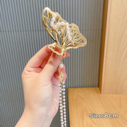 Kẹp Tóc Kim Loại Hình Bướm Xinh Xắn Cho Nữ