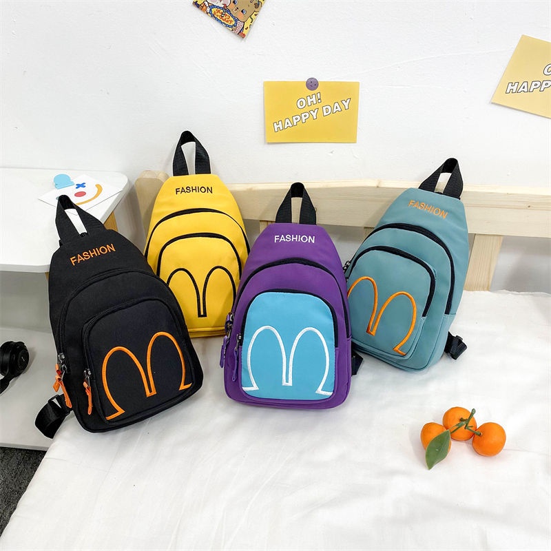 Ba Lô Vải canvas Thời Trang Cá Tính Năng Động Cho Bé Trai