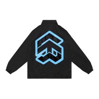 5THEWAY/stroke/ BIG LOGO COACH JACKET - BLACK