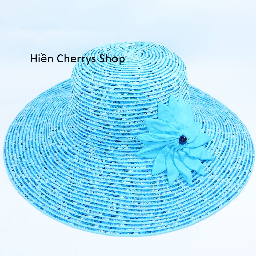 Nón bo nữ vành rộng 11 cm, vòng đầu 56 cm - chất liệu vải cói đẹp thích hợp cho chị em phụ nữ