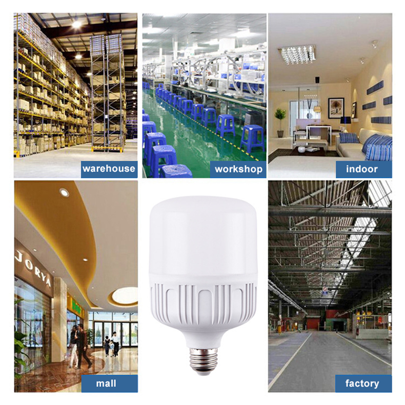 LED bulb, E27, White lighting,  50W, Energy saving, For living room, bedroom, Corridor, mall, factory, indoor lamp, New (YXC)