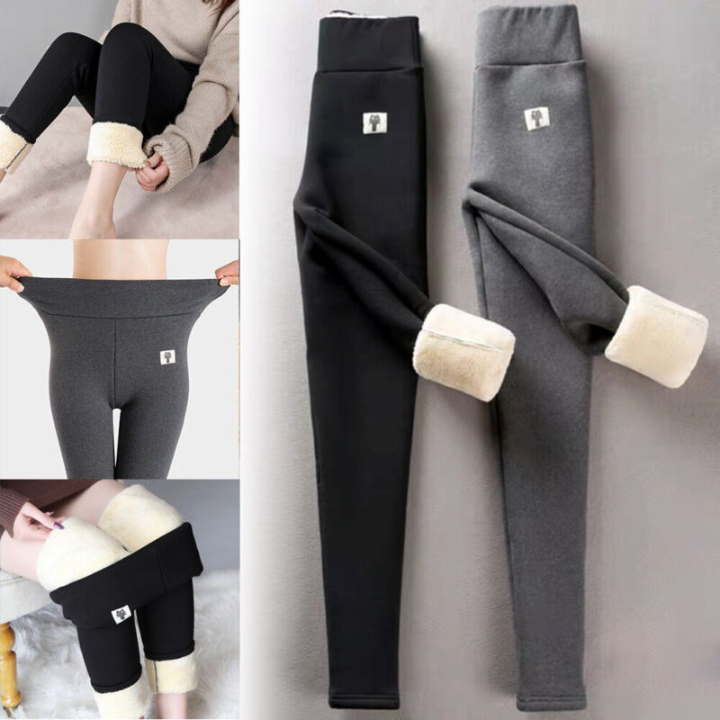 Quần Legging Lông Cừu Dày Giữ Ấm Mùa Đông Kiểu Mới