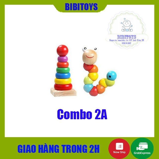 [RẺ VÔ ĐỊCH] Combo Đồ Chơi Gỗ Phát Triển Trí Tuệ Cho Bé Vừa Chơi Vừa Học