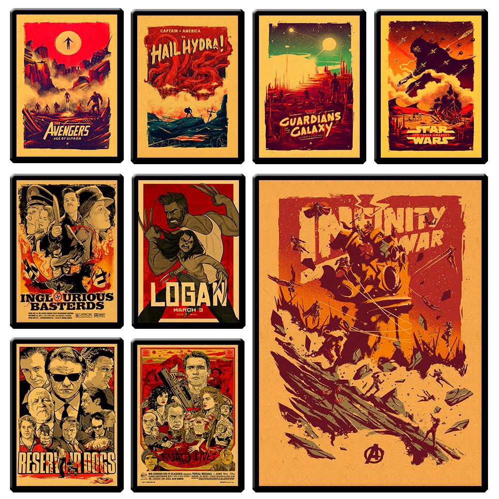 Chiến Tranh Giữa Các Vì Sao Poster vintage Poster Poster The Avengers Poster Cổ Điển Sắt Poster Ngườ