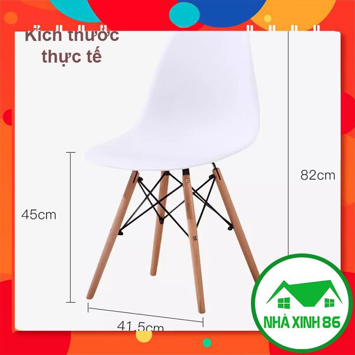 Bộ bàn Eames tròn và ghế Eames nhựa chân gỗ thép đan xen cao cấp l Bộ bàn ghế cafe eames, phòng làm việc gỗ